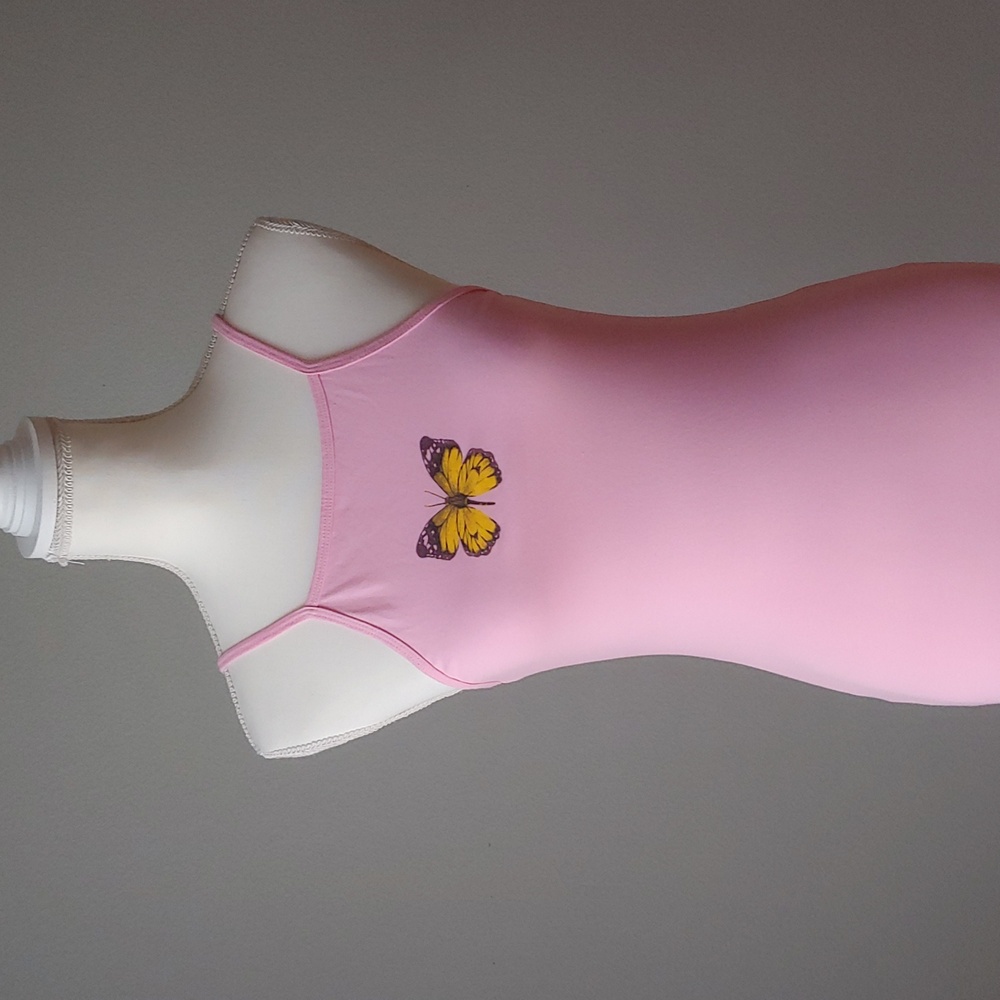 Truly Madly Deeply | UO Baby Pink Butterfly Dress - Picture 4 of 13